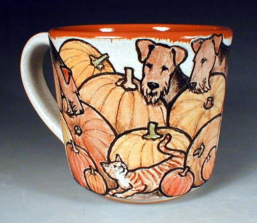 Airedales and Pumpkins