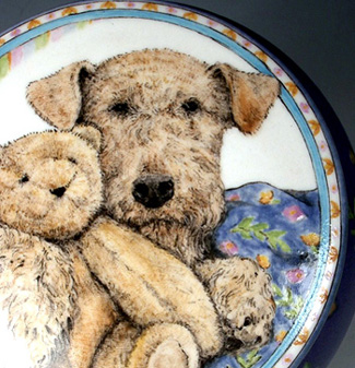 Airedale and Teddy
