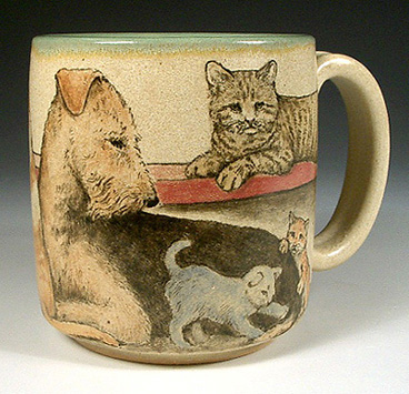 Airedales, Cats, Kits