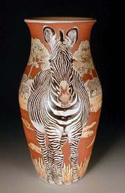 Zebra Vase