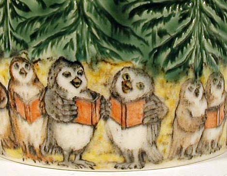 Owls under Pines