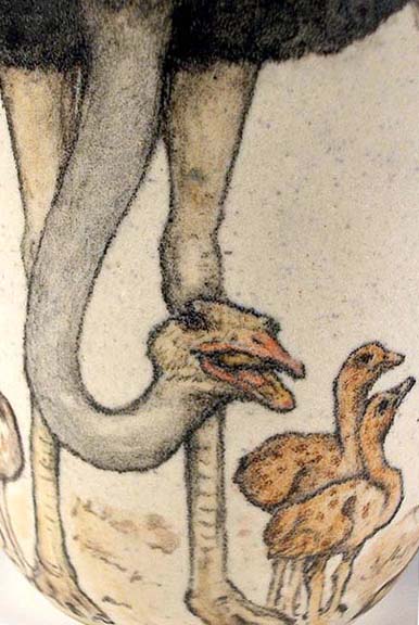 Ostrich Vase