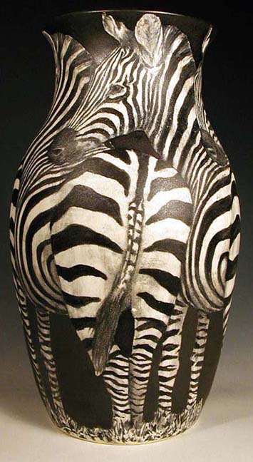 Zebra Vase